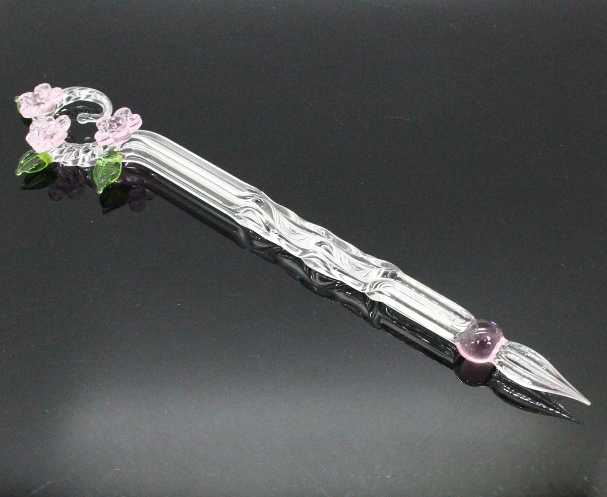 Amazon | ガラスペン 桜花流水 ピンク | デスクペン | 文房具